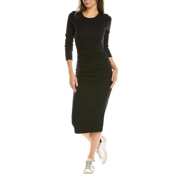 New. Michael Stars black ruched dress. 2X. Retails $129 - Picture 3 of 12
